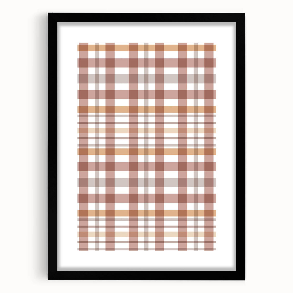 Extra large abstract art print featuring vibrant autumn hues on a textured canvas, framed in black.