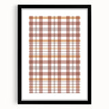 Extra large abstract art print featuring vibrant autumn hues on a textured canvas, framed in black.