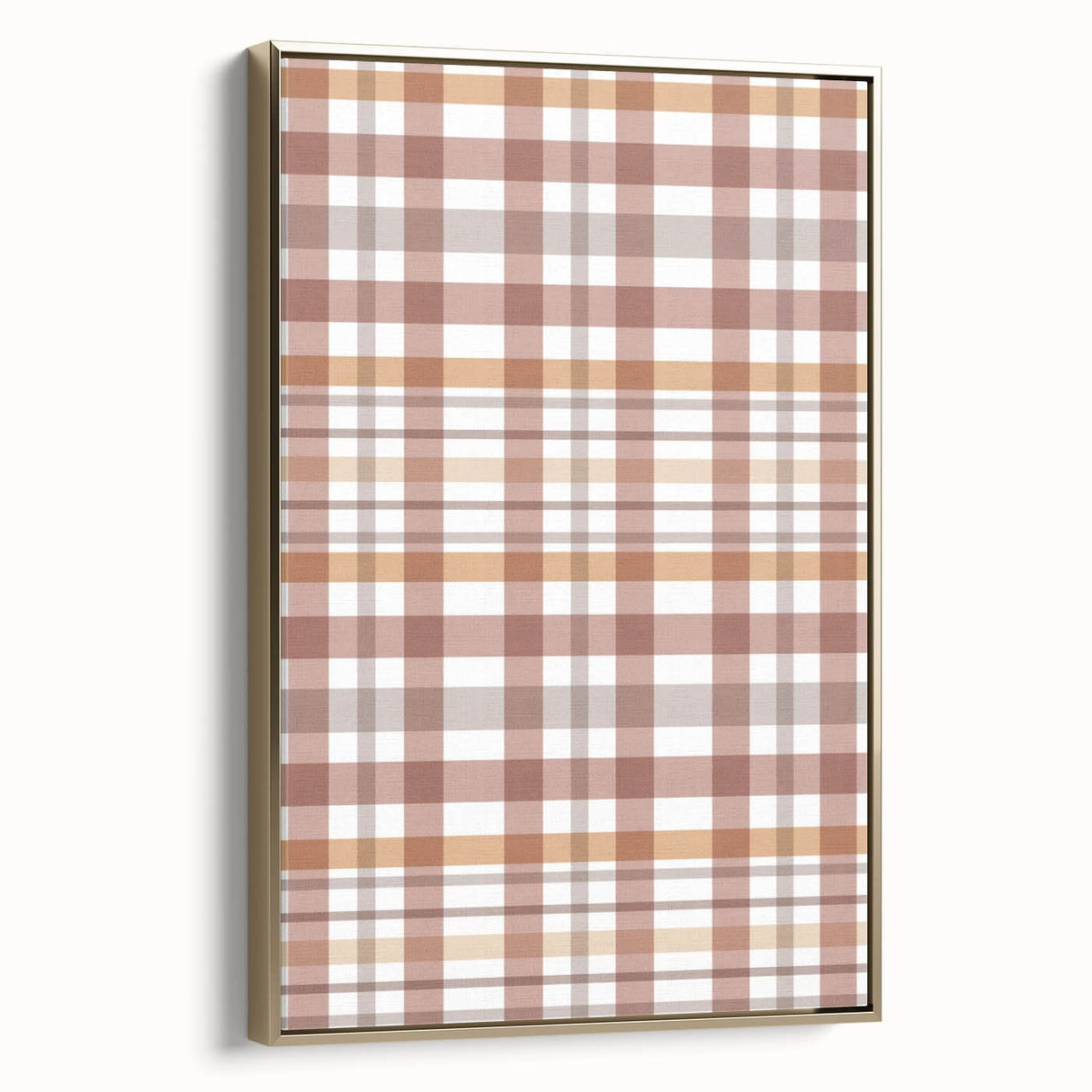 Framed canvas depicting a vintage landscape painting in muted autumn tones, ideal for bedroom wall art.