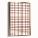 Framed canvas depicting a vintage landscape painting in muted autumn tones, ideal for bedroom wall art.