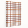 Autumn-themed abstract art on stretched canvas with orange and brown tones, suitable for kitchen wall art.