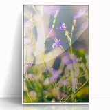 Art deco poster of spring season with pastel shades on a white acrylic frame, ideal for nursery wall decor.