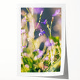 Rolled canvas print of spring-themed floral art in pastel shades, ideal for art wall dining room.