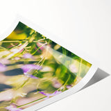 Extra large wall art featuring line art flowers in pastel shades on rolled canvas, ideal for large living room wall decor.