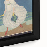 Vintage Vogue Coastal Fashion Art - Seaside Elegance Wall Print