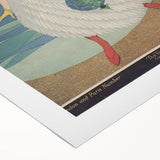 Vintage Vogue Coastal Fashion Art - Seaside Elegance Wall Print