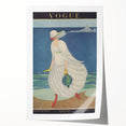 Vintage Vogue Coastal Fashion Art - Seaside Elegance Wall Print