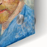 Large abstract wall art inspired by mid-century modernism, featuring vivid swirls on acrylic glass.