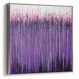 Dining Room Wall Decor – Vibrant Purple and Pink Drip Abstract