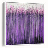Dining Room Wall Decor – Vibrant Purple and Pink Drip Abstract