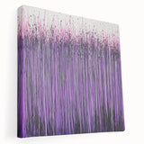 Dining Room Wall Decor – Vibrant Purple and Pink Drip Abstract
