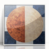 Modern Geometric Circle Living Room Wall Art - Abstract Print