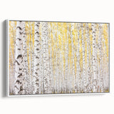 Framed canvas artwork showcasing an abstract floral design with vibrant colors and intricate details, viewed from the side against a white background, perfect for modern home decor.