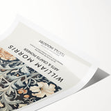 Abstract floral design print featuring vibrant colors with intricate patterns, elegantly rolled and packaged in a protective tube for easy transport and display.