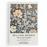 Vibrant abstract floral canvas art featuring bold colors of blue, pink, and yellow, elegantly stretched for wall display. Perfect for modern home decor.