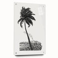 Expressionism Wall Art: Palm Tree and Island Scene
