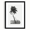 Expressionism Wall Art: Palm Tree and Island Scene