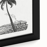 Expressionism Wall Art: Palm Tree and Island Scene