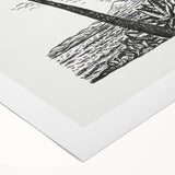 Expressionism Wall Art: Palm Tree and Island Scene