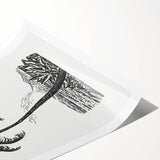 Expressionism Wall Art: Palm Tree and Island Scene