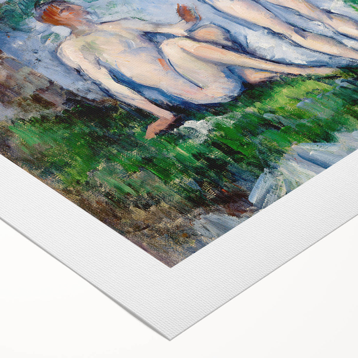 Group of Bathers by Cézanne: Classic Impressionist Figurative Wall Art