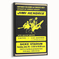 Jimi Hendrix Retro Wall Art – Vintage Sicks' Stadium Concert Print