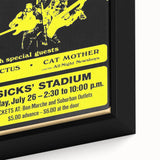 Jimi Hendrix Retro Wall Art – Vintage Sicks' Stadium Concert Print