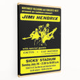 Jimi Hendrix Retro Wall Art – Vintage Sicks' Stadium Concert Print