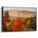 Black and white landscape art painting on framed canvas, featuring a serene tree scene, ideal for bedroom wall decor.