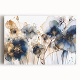 Elegant Floral Living Room Wall Art - Modern Canvas & Framed Print