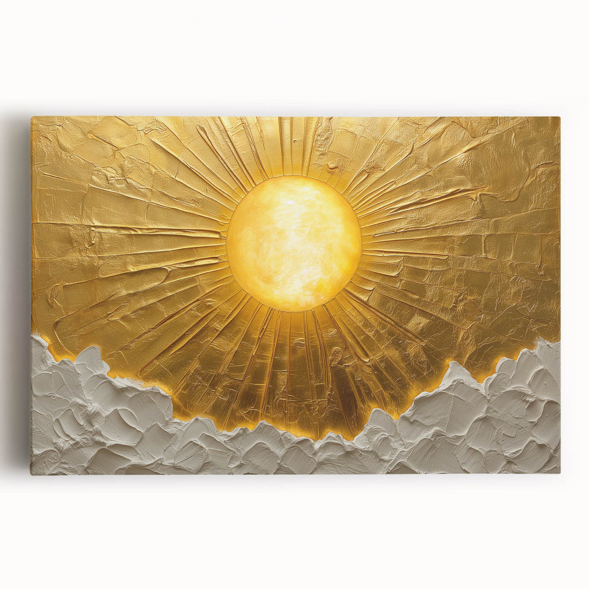 Abstract landscape wall art on stretched canvas showcasing vibrant colors and fluid shapes, perfect for modern home decor, adding a touch of creativity to any space.