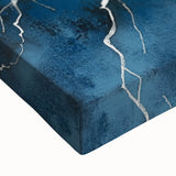 Modern Abstract Wall Art – Minimalist Tree in Blue and Gray Tones
