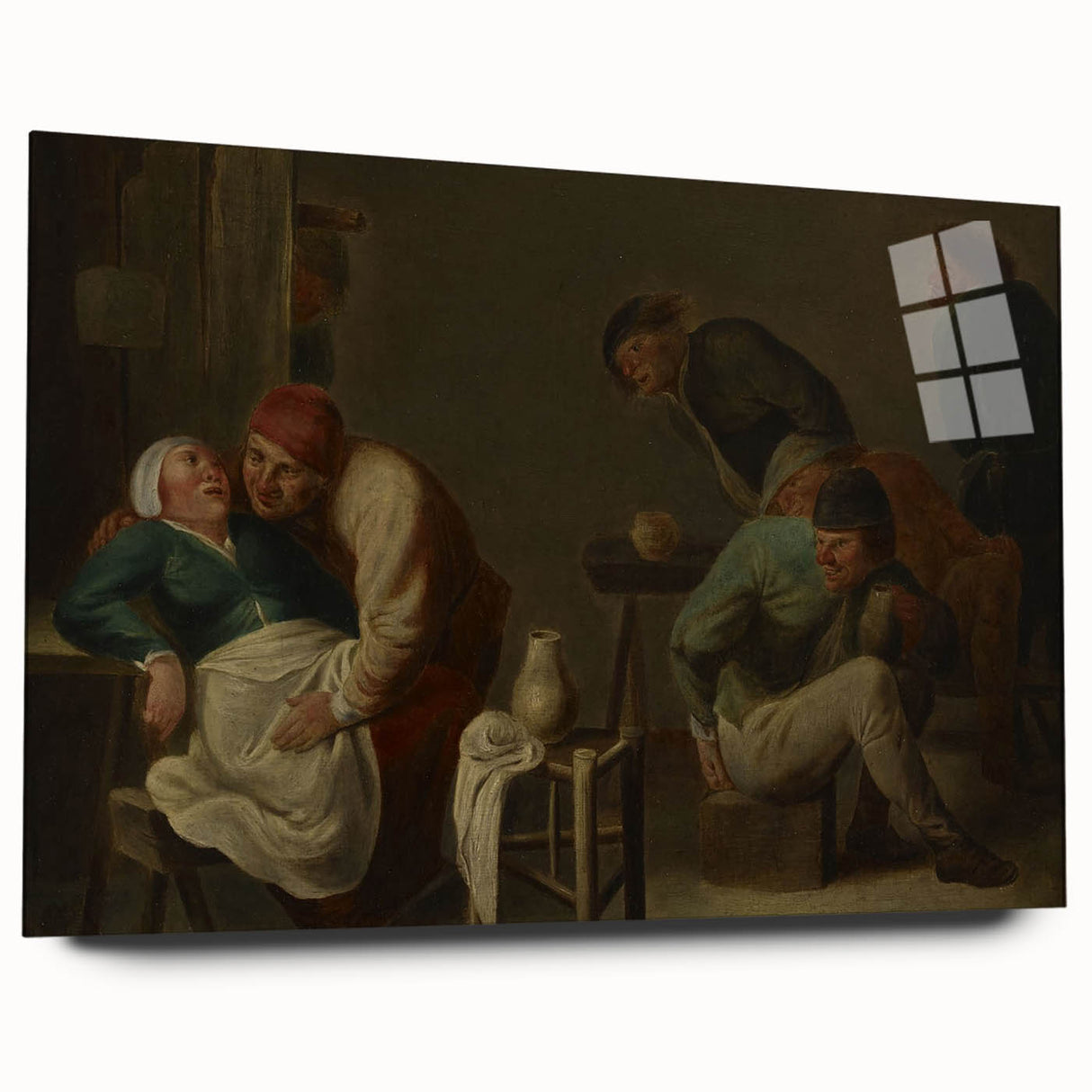 Baroque Rustic Tavern Scene - Classic Art Print with Historical Charm