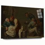 Baroque Rustic Tavern Scene - Classic Art Print with Historical Charm