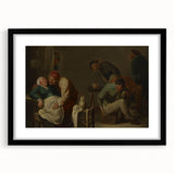 Baroque Rustic Tavern Scene - Classic Art Print with Historical Charm