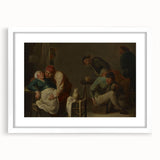 Baroque Rustic Tavern Scene - Classic Art Print with Historical Charm