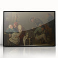 Baroque Rustic Tavern Scene - Classic Art Print with Historical Charm
