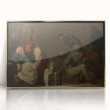 Baroque Rustic Tavern Scene - Classic Art Print with Historical Charm