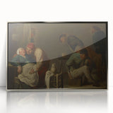 Baroque Rustic Tavern Scene - Classic Art Print with Historical Charm