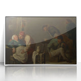 Baroque Rustic Tavern Scene - Classic Art Print with Historical Charm