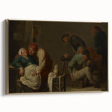 Baroque Rustic Tavern Scene - Classic Art Print with Historical Charm