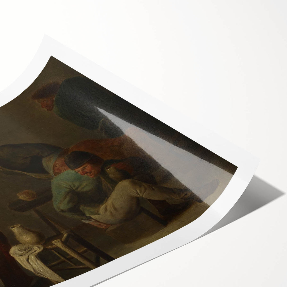 Baroque Rustic Tavern Scene - Classic Art Print with Historical Charm