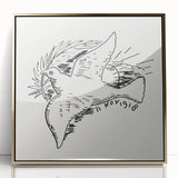 Expressionist Art: Peace Dove with Sunburst