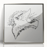 Expressionist Art: Peace Dove with Sunburst