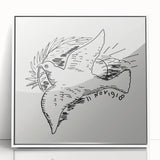 Expressionist Art: Peace Dove with Sunburst