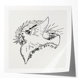 Expressionist Art: Peace Dove with Sunburst