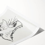 Expressionist Art: Peace Dove with Sunburst