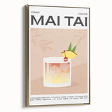 Framed canvas vintage poster art of a black and gold landscape, ideal for bedroom wall decor.