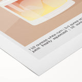 Art deco poster featuring a stylized cocktail glass, in muted gold and black tones, on rolled canvas.