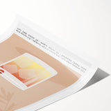 Extra large wall art featuring line art flowers in black on white rolled canvas, ideal for large living room decor.